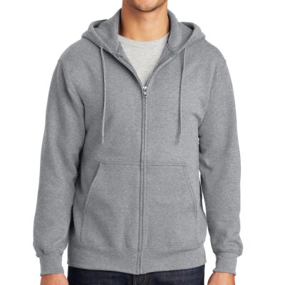 **Essential Fleece Full Zip Hooded Sweatshirt Thumbnail