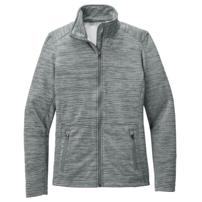**Ladies Digi Stripe Fleece Jacket Thumbnail